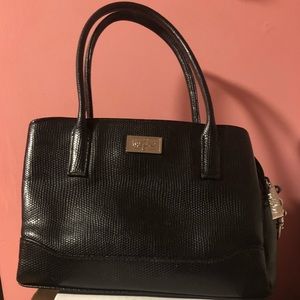 Mini Black Faux-Leather Purse